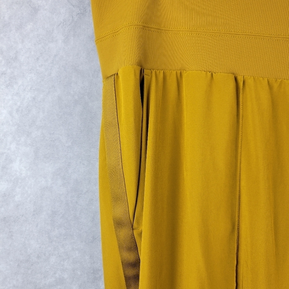 Athleta Nolita Wide Leg waistband Women's pants in Brass Yellow Size 20 #1 - Picture 7 of 14